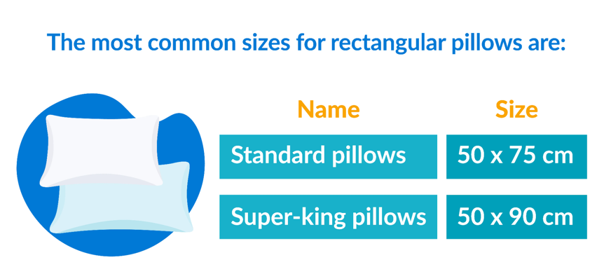 Standard pillow sizes
